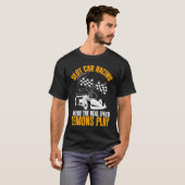 スピードが速いスロットカー実在レーシング Tシャツ (正面フル)