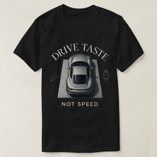 スピードではなくドライブの味 Tシャツ (デザイン正面)