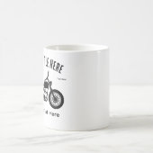 スピードと自由のバイクデザイン コーヒーマグカップ (中央)