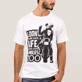 スピードと自由のバイクデザイン Tシャツ