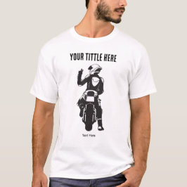 スピードと自由のバイクデザイン Tシャツ