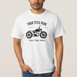 スピードと自由のバイクデザイン Tシャツ
