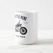 スピードと自由を表現したバイクデザイン コーヒーマグカップ (中央)