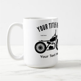 スピードと自由を表現したバイクデザイン コーヒーマグカップ