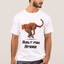 スピードのために作られたチーター Tシャツ