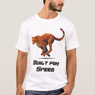 スピードのために作られたチーター Tシャツ