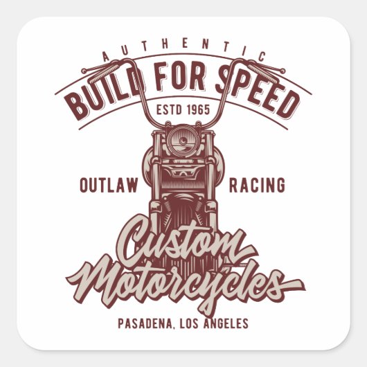 スピードのための本格的なビルド スクエアシール (正面)