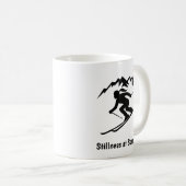 "スピードの中の静寂" コーヒーマグカップ (正面右)