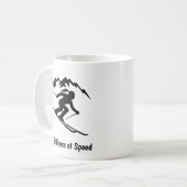 "スピードの中の静寂" コーヒーマグカップ (正面左)