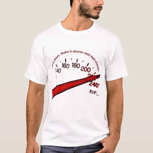 スピードの代償: 死への選択 Tシャツ (正面)