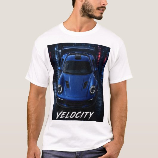 スピードの再定義 スポーツカー グラフィックTシャツ Tシャツ (正面)