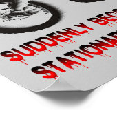 スピードはダートおもしろいバイクMotocrossを殺さない ポスター (角)