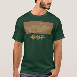 スピードを描くクルマのTシャツ 旧車 お友達 女子 Tシャツ