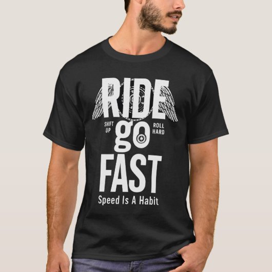 スピードを楽しむライダーTシャツ Tシャツ (正面)