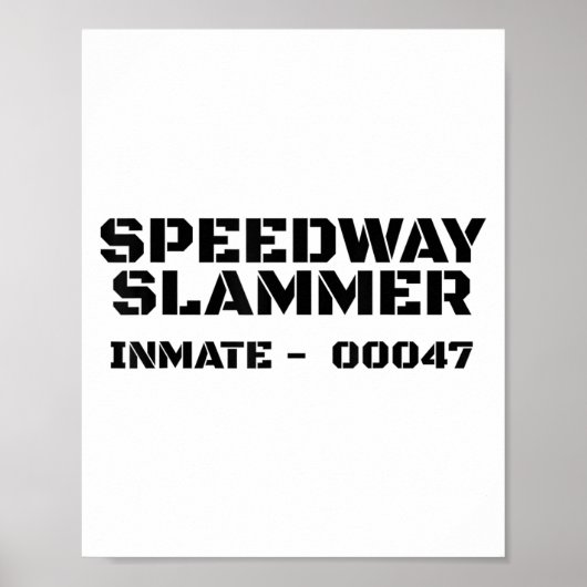 スピードウェイ・スラマー。刑務所の被収容者47の衣装_1 ポスター (正面)