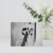 スピードガンカメラ落書き絵はがき ポストカード (スタンド正面)