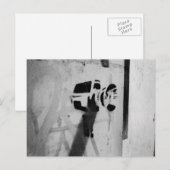 スピードガンカメラ落書き絵はがき ポストカード (正面/裏面)