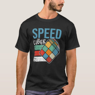 スピードキュビングパズルキューブキューバマスタースピードキュバー Tシャツ