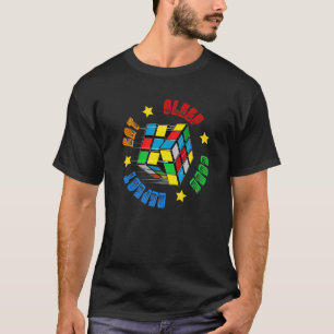 スピードキューバーパズルキュービングキューブの魔法ボーイズ女の子 Tシャツ
