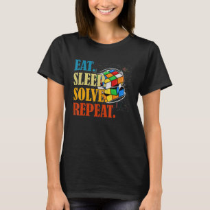 スピードキューバーパズルキュービングキューブの魔法ボーイズ女の子 Tシャツ