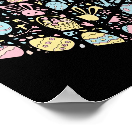 スピードキューブバニーイースターエッグイースターデイボーイズK ポスター (角)