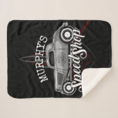 スピードショップ改造名前をカスタムするピンスリップガレージ シェルパブランケット (正面(横))