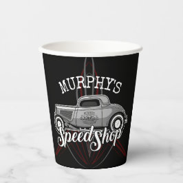 スピードショップ改造名前をカスタムするピンスリップガレージ 紙コップ