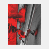 スピードスケーター – スケートボーダー フリースブランケット (正面)