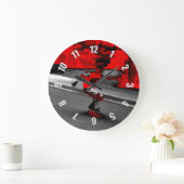 スピードスケーター – スケートボーダー ラージ壁時計 (ホーム)