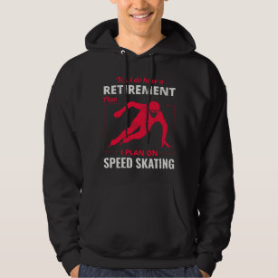 スピードスケートで滑るアイススケータースケート退職計画 パーカ