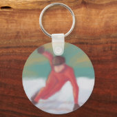 スピードスケート キーホルダー (正面)