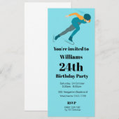 スピードスケート 招待状 (正面/裏面)