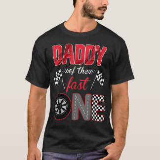 スピードスターお父さん 1歳の誕生日 レーシングカー Tシャツ