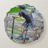 スピードスター – スクーター・ライダー ラウンドクッション (裏面)