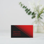 スピードテクスチャ名刺(赤) 名刺 (スタンド正面)