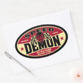 スピードデーモン003B 楕円形シール (封筒)