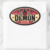 スピードデーモン003B 楕円形シール (バッグ)