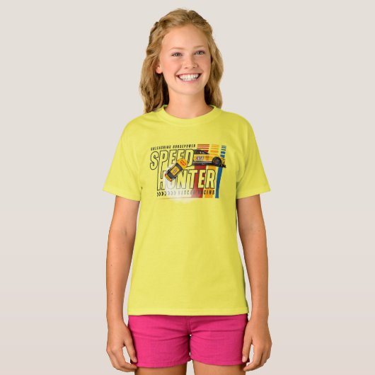 スピードハンター | キッズ Tシャツ (正面フル)