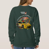 スピードハンター（ダークモード） | レディース スウェットシャツ (裏面)