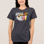 スピードハンター(ダークモード) | レディース トライブレンドTシャツ (正面)