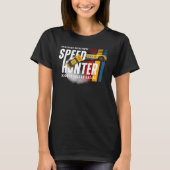 スピードハンター (ダークモード) | 女性用 Tシャツ (正面)