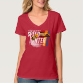 スピードハンター (ダークモード) | 女性用 Tシャツ (正面)