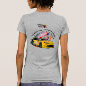 スピードハンター | 女性用スリムフィット Tシャツ (裏面)