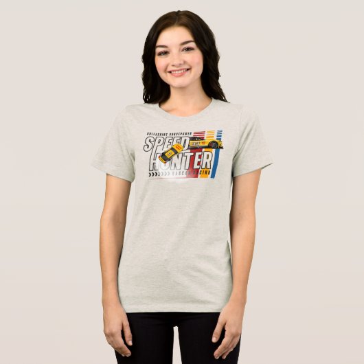 スピードハンター | 女性用 トライブレンドTシャツ (正面全面)