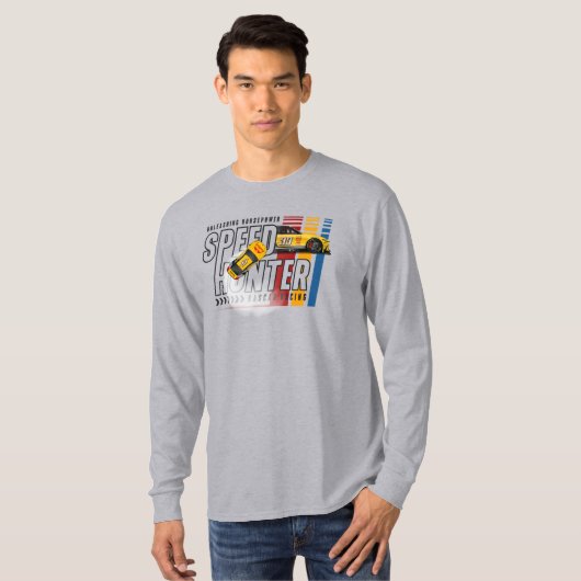 スピードハンター | 男性長袖 Tシャツ (正面フル)