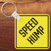 スピードハンプメタルスクエアキーチェーン キーホルダー (正面)