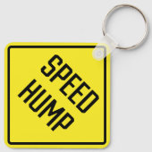 スピードハンプメタルスクエアキーチェーン キーホルダー (裏面)