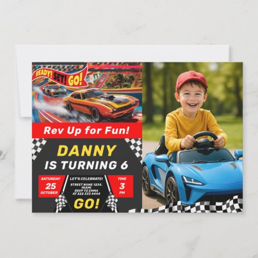スピードパーティー車の愛好家を探す 招待状 (正面)