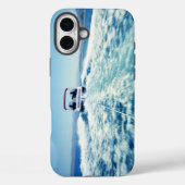 スピードボートを後ろに水上スキー横構図の写真 Case-Mate iPhoneケース (裏面)