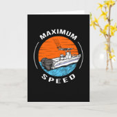 スピードボート競艇モーターボート船長 カード (黄色い花)